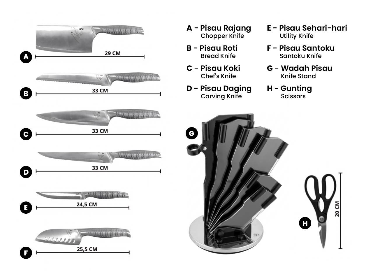 Vicenza Elite Pisau Set V908K